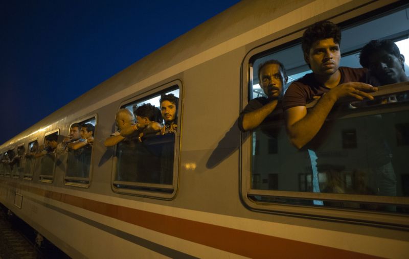 Migranti na cestě do EU.