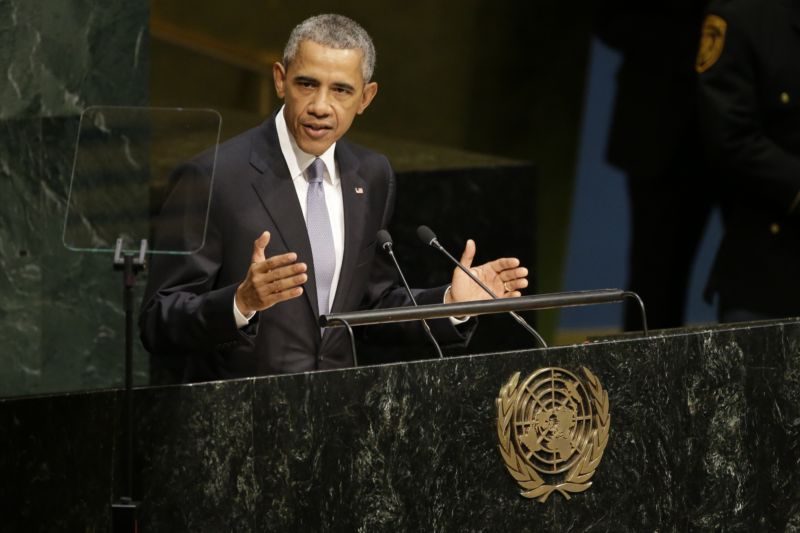 Barack Obama na zasedání Valného shromáždění OSN v New Yorku.