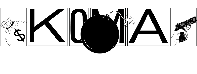 Logo festivalu KOMA. Logo festivalu KOMA.