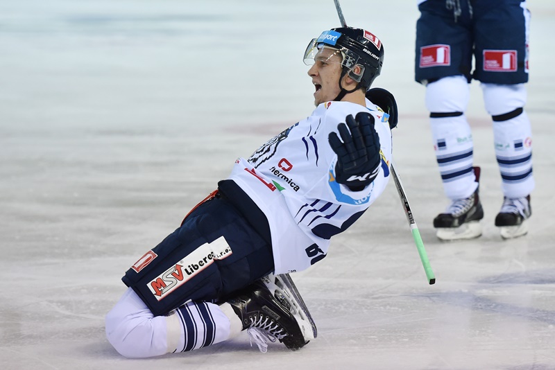 Střelec druhé branky zápasu Michal Bulíř.