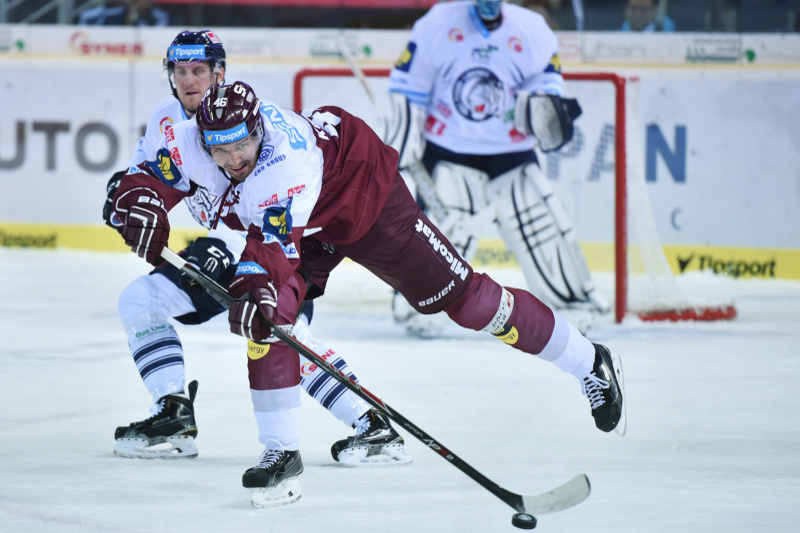 Petr Kumstát ze Sparty bojuje s libereckým Ondřejem Vitáskem. Sparta v utkání prohrála a nevyužila možnost vrátit se do čela extraligy. Petr Kumstát ze Sparty bojuje s libereckým Ondřejem Vitáskem. Sparta v utkání prohrála a nevyužila možnost vrátit se do čela extraligy.