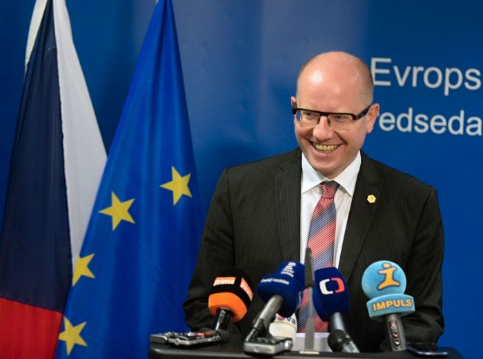 Premiér Bohuslav Sobotka (ČSSD).