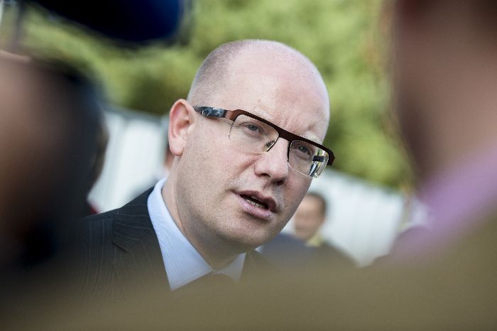 Premiér Bohuslav Sobotka (ČSSD).