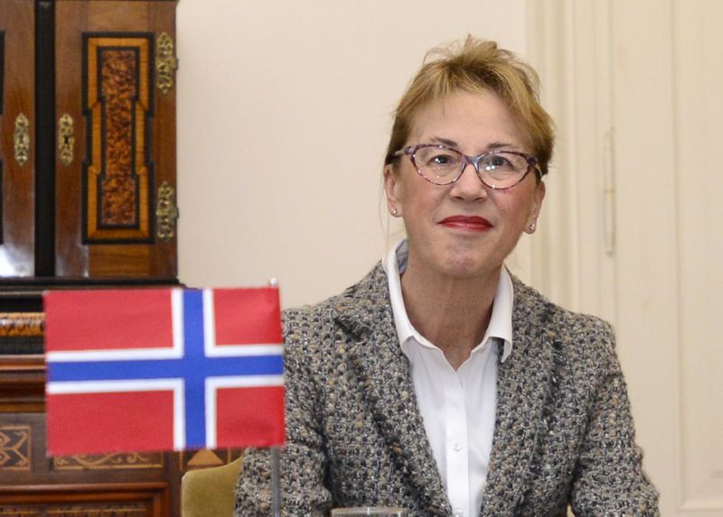 Norská velvyslankyně Siri Ellen Sletnerová. Norská velvyslankyně Siri Ellen Sletnerová.