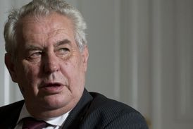 Prezident Miloš Zeman.