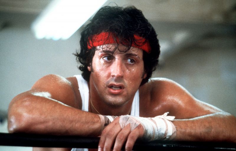 Sylvester Stallone jako boxer Rocky Balboa. Sylvester Stallone jako boxer Rocky Balboa.