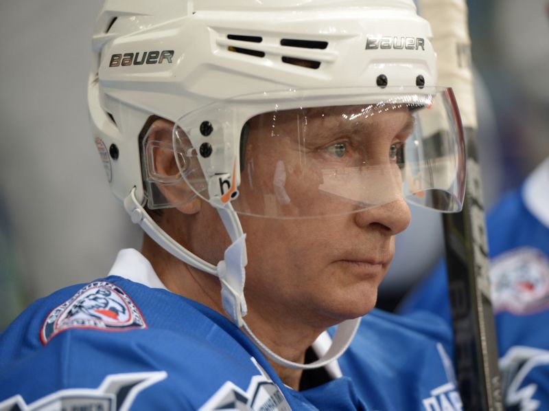 Putin se stal nejúspěšnějším hráčem zápasu se svými sedmi střelenými góly.