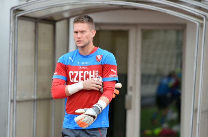 Brankář Tomáš Vaclík.