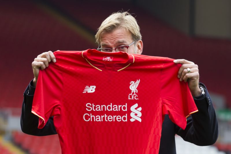 Trenér Jürgen Klopp.