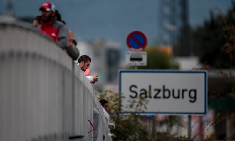 Uprchlíci v Salcburku.