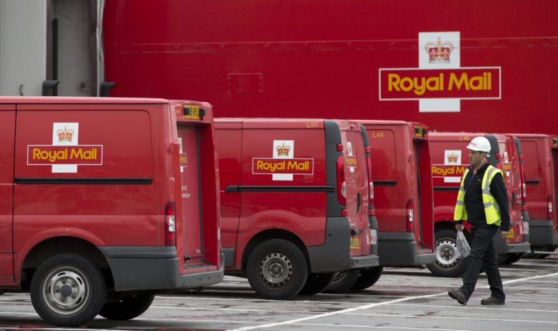 Britská pošta Royal Mail. Britská pošta Royal Mail.