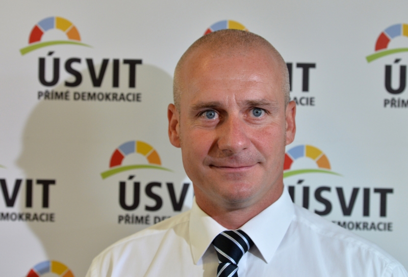 Předseda hnutí Úsvit Miroslav Lidinský.