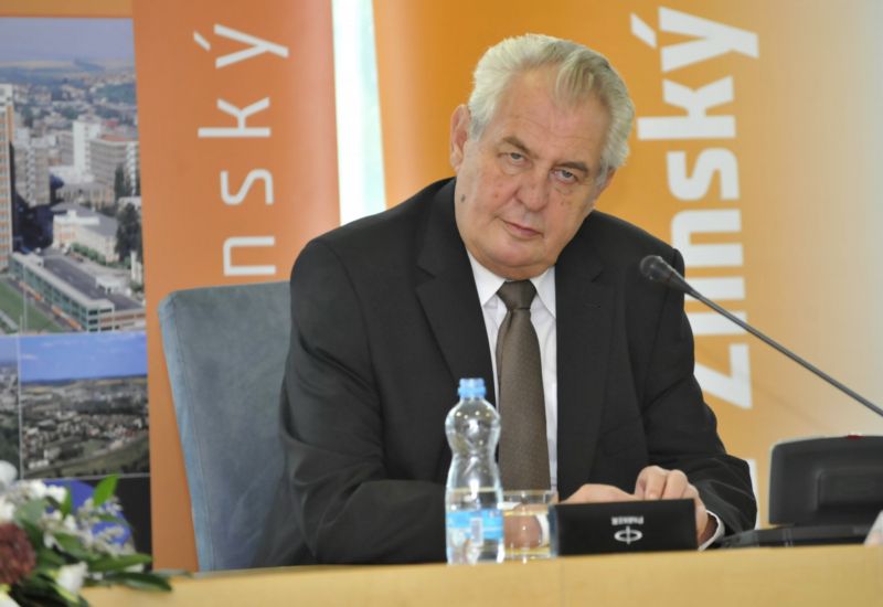 Miloš Zeman navštívil Zlínský kraj.