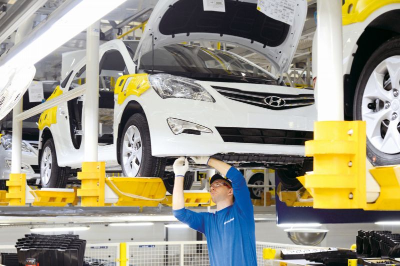 Závod Hyundai Motor v ruském Petrohradu překročil hranici jednoho milionu vyrobených vozů.