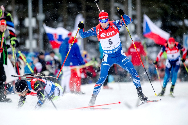 Michal Šlesingr během SP v Novém Městě na Moravě.