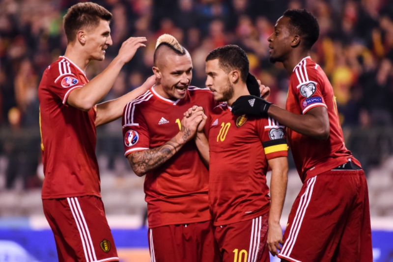 Fotbalisté Belgie. 
