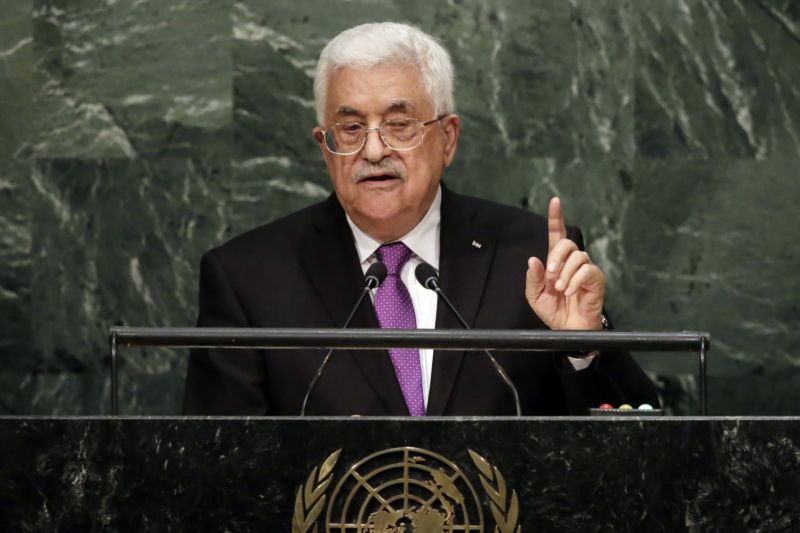 Palestinský vůdce Mahmúd Abbás. Palestinský vůdce Mahmúd Abbás.