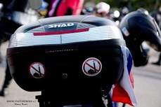 Sraz motorkářského hnutí Blaničtí rytíři.