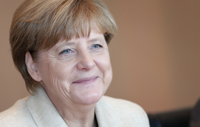 Kancléřka Angela Merkelová. Kancléřka Angela Merkelová.