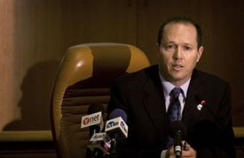 Starosta Jeruzaléma Nir Barkat.