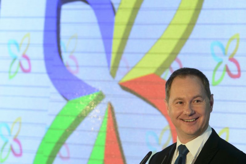 Místopředseda Petr Gazdík na celostátního sněmu hnutí Starostové a nezávislí.