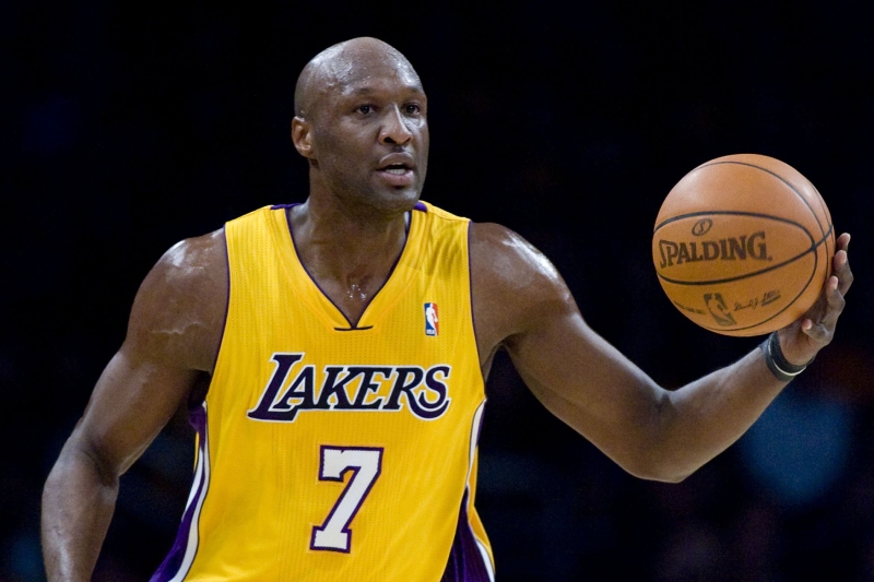Hospitalizovaný Lamar Odom ještě v dresu Lakers. 