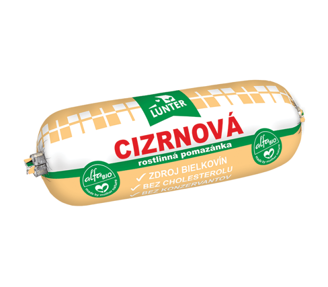 Cizrnová pomazánka firmy Lunter. Zdroj: Lunter.com.