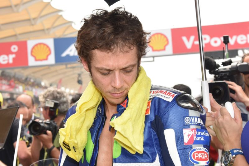 Legendární jezdec Valentino Rossi. 