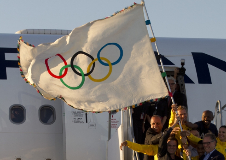 Olympijská vlajka (ilustrační foto).