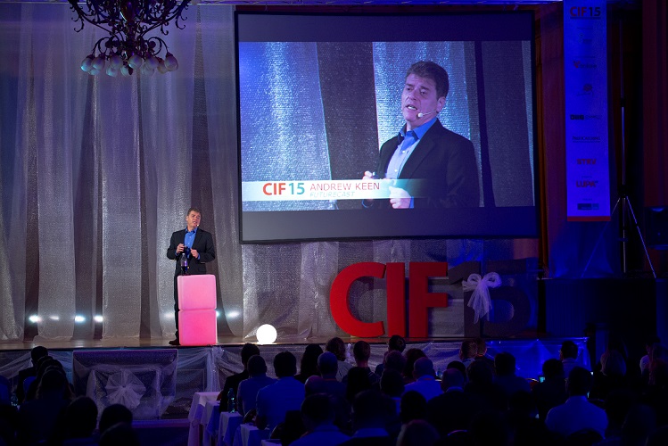 Andrew Keen na Czech Internet Forum 2015. Foto: CIF15