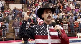 Ve filmu Grimsby si zahraje Sacha Baron Cohen, který ztvárnil roli Borata (na snímku).