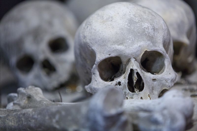 Kostel Všech svatých byl původně součástí cisterciáckého kláštera v Sedlci u Kutné Hory. V podzemní části je umístěna poněkud strašidelná kostnice.