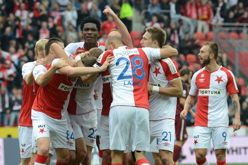 Fotbalisté pražské Slavie.