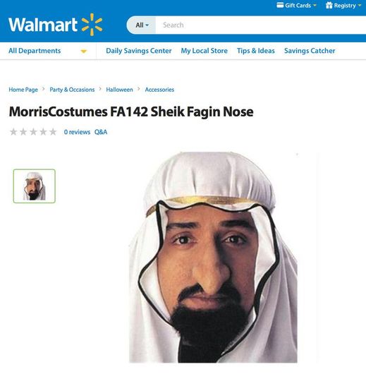 Falešný "arabský" nos.
