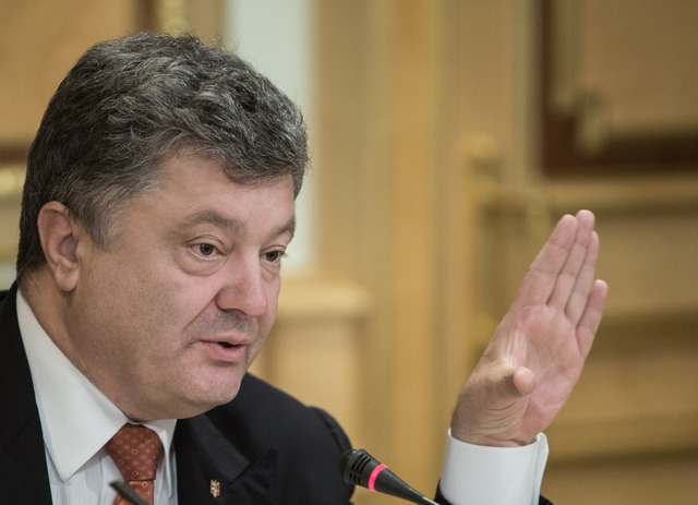 Ukrajinský prezident Petr Porošenko.