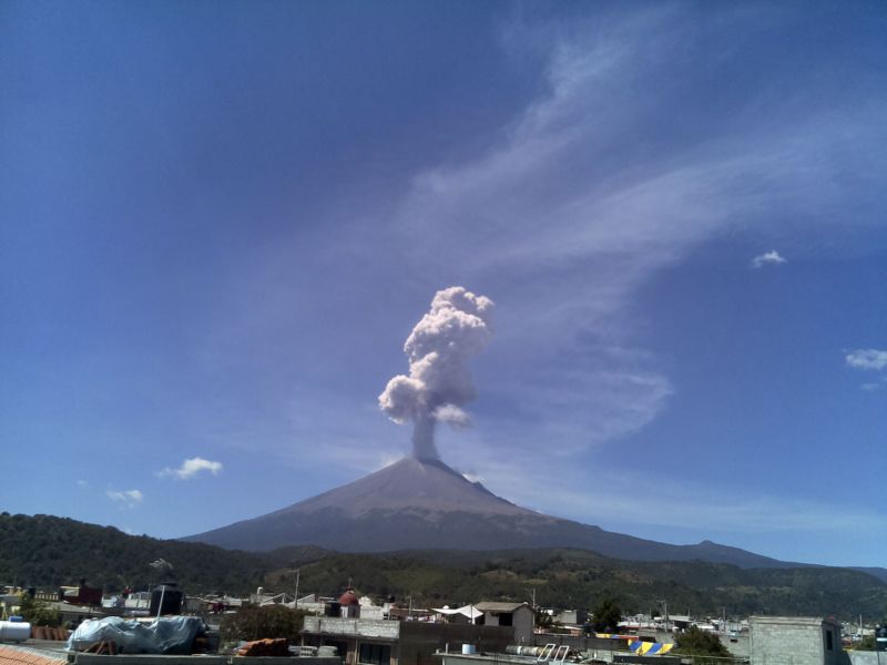 Sopka Popocatepetl. Sopka Popocatepetl.