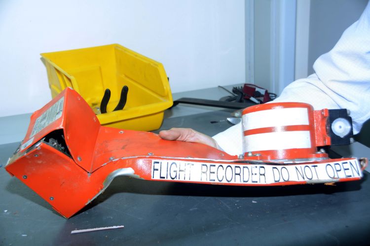 Záznamové zařízení ze zříceného ruského airbusu. 