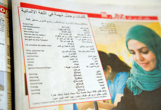 Německý list Bild s arabskou přílohou.