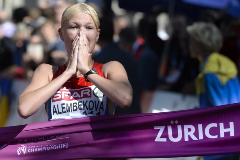 Elmira Alembekovová, ruská chodkyně potrestaná kvůli dopingu zákazem startu na OH.
