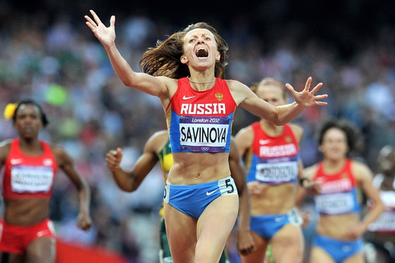 Ruská běžkyně Maria Savinovová.