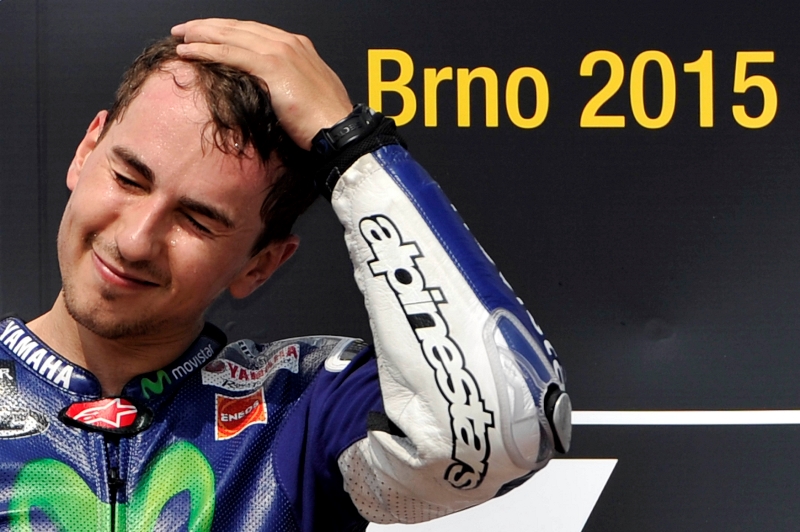 Jorge Lorenzo při VC České republiky v Brně. Jorge Lorenzo při VC České republiky v Brně.