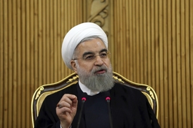 Íránský prezident Hasan Rúhání.