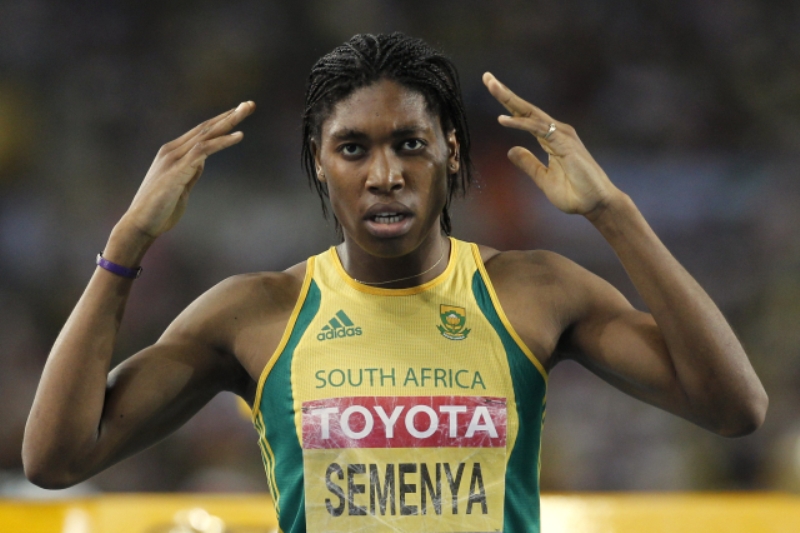 Caster Semenyaová, stříbrná půlkařka z olympiády v Londýně.