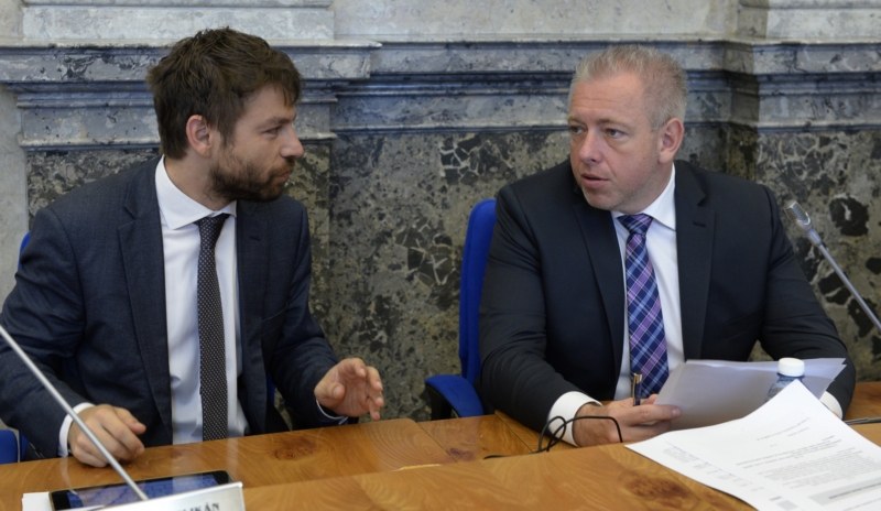 Robert Pelikán (vlevo) a Milan Chovanec.