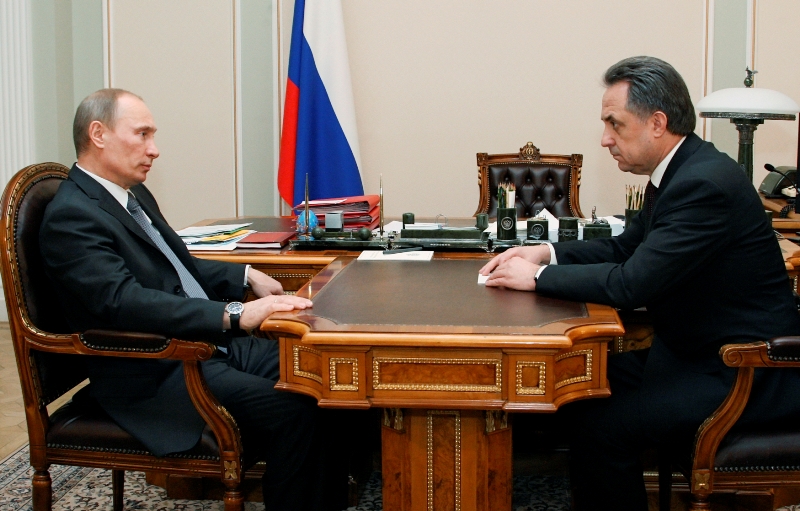 Vitalij Mutko s ruským prezidentem Vladimirem Putinem (vlevo). Vitalij Mutko s ruským prezidentem Vladimirem Putinem (vlevo).