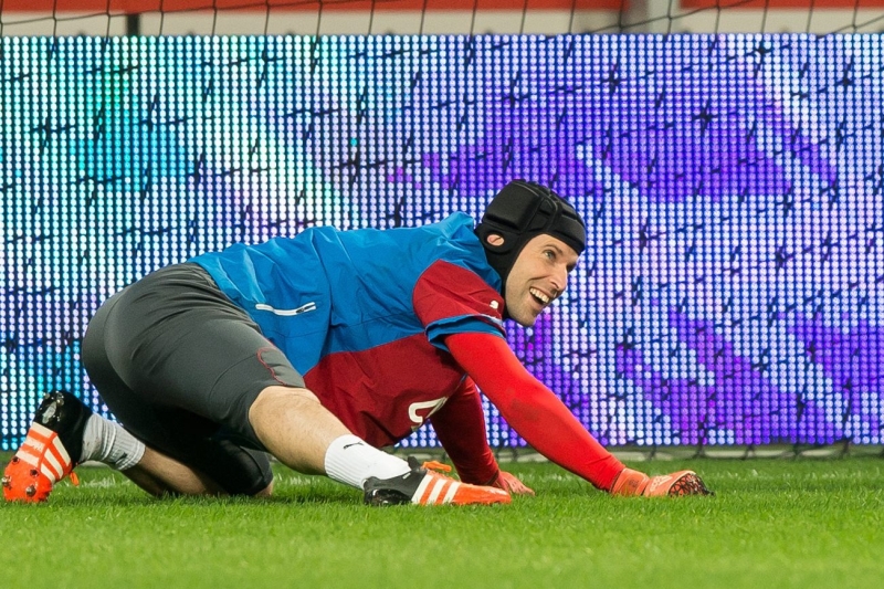 Gólman Arsenalu Petr Čech.