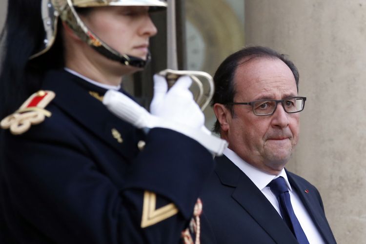 Francouzský prezident François Hollande.