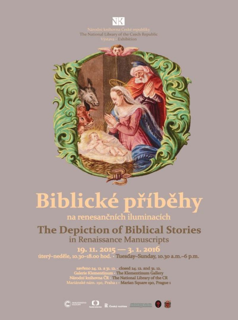 Výstava Biblické příběhy na renesančních iluminacích.