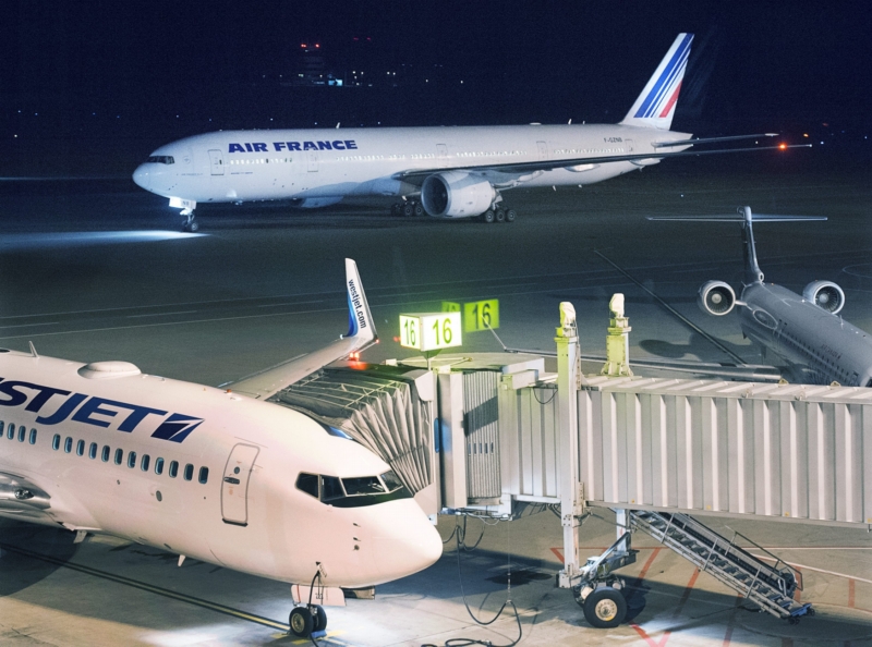 Letadlo Air France, které muselo z bezpečnostních důvodů přistát v americkém Halifaxu.