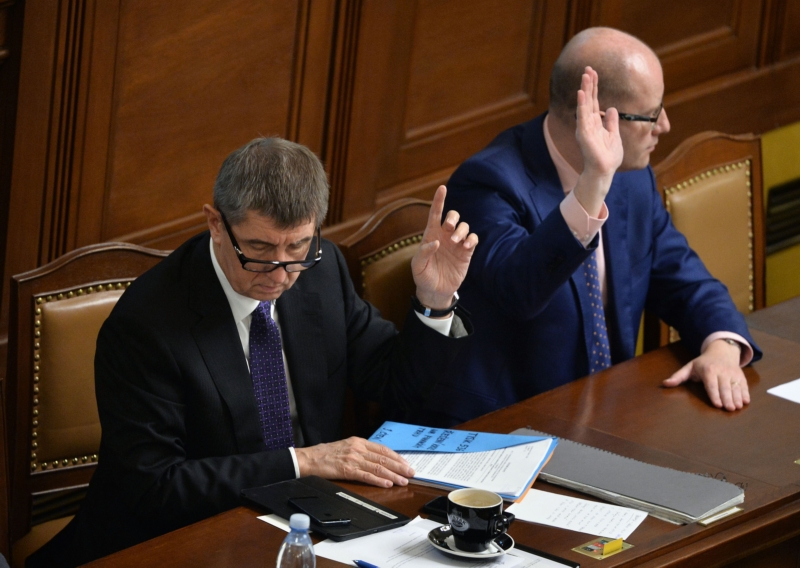 Andrej Babiš a Bohuslav Sobotka.
